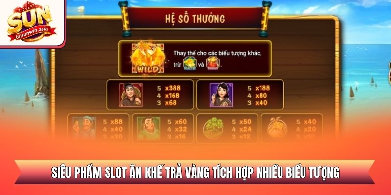 Siêu phẩm slot ăn khế trả vàng tích hợp nhiều biểu tượng